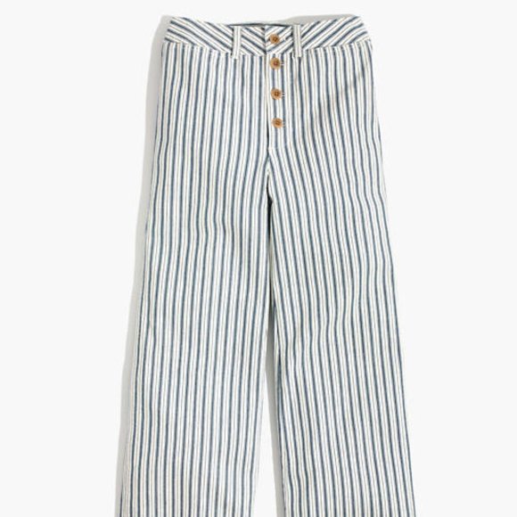 Madewell Emmett Striped Wide Leg Pants - Picture 3 of 7